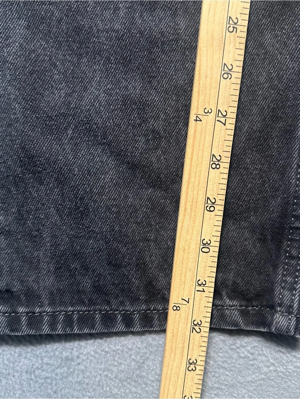 Levi’s 505 Mens 38X32 Regular Fit Jeans Black Straight Leg Denim